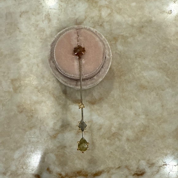 Variance objects diamond earrings - Picture 3 of 3